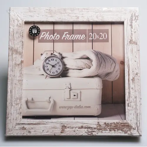 ZEP Nelson 6, 20x20 cm weiß-vintage Holzrahmen