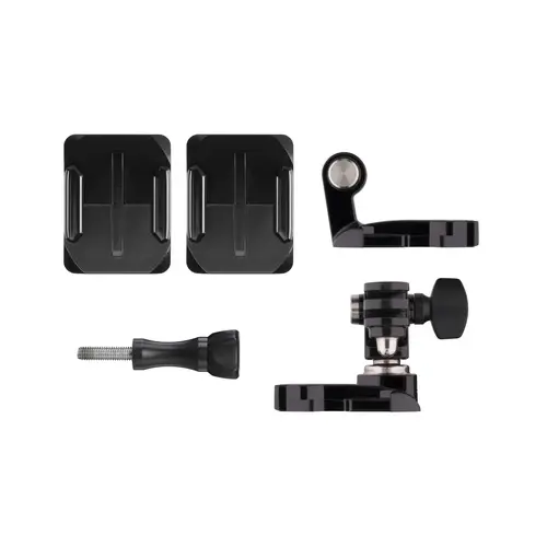 GoPro Helmet Front + Side Mount 2 gebogene Klebehalterungen f. Helm