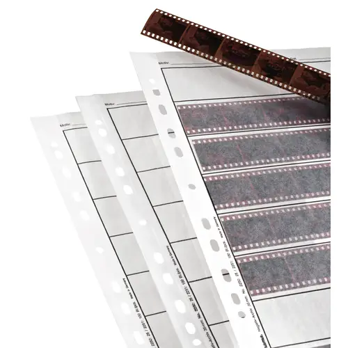 Hama Negativhüllen Pergamin für 7 Streifen à 6 Negative 24x36 mm 25 Hüllen