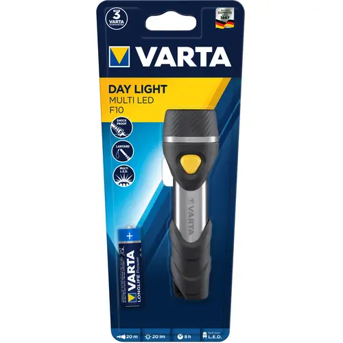 Varta Day Light Multi LED F10 Taschenlampe mit 5x 5mm LED''s