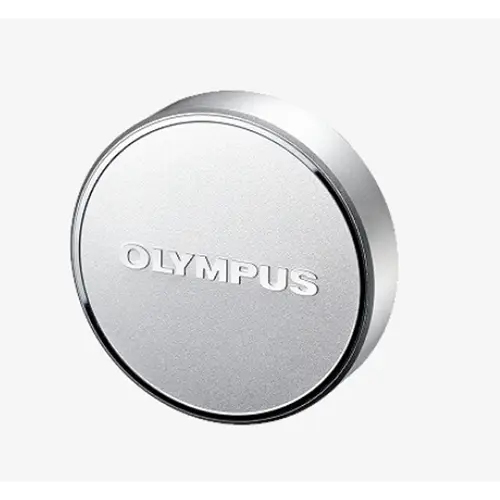 Olympus LC-48B Objektivdeckel silber Metall