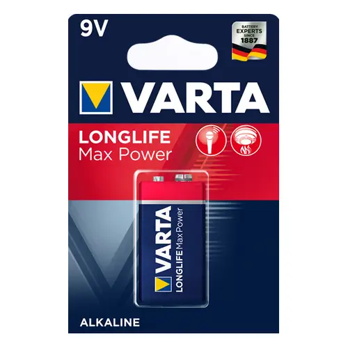 Varta Longlife Max Power 9V Block (6LR61) Batterie
