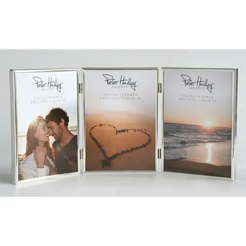 Peter Hadley Emotions Dreierrahmen 13x18 cm,silber-glanz,Porträtrahmen Hochformat