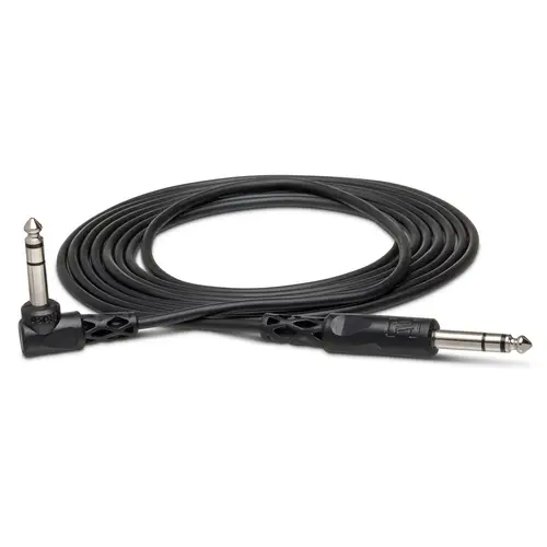 Hosa CSS-103R Verbindungskabel sym. TRS auf TRS Winkelstecker, ca. 0,9 m (3 ft)