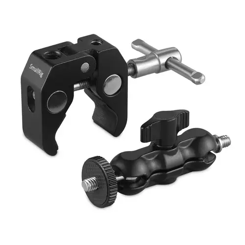 SmallRig 2164 Super Clamp mit Ballhead Gelenkarm (Crab-Shaped)