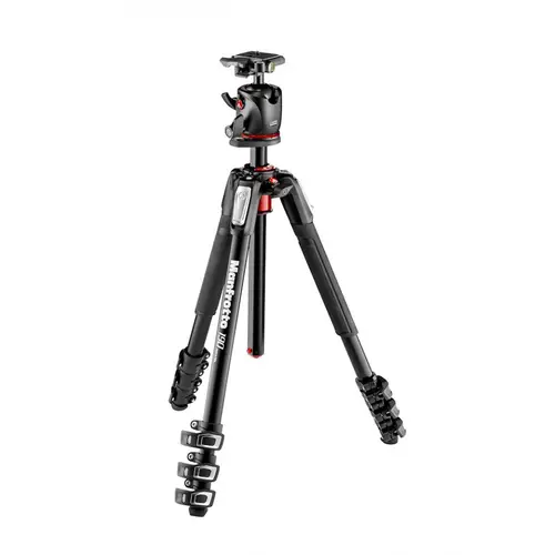 Manfrotto 190 Alu Stativ QPL mit XPRO Kugelkopf 4 Segmente