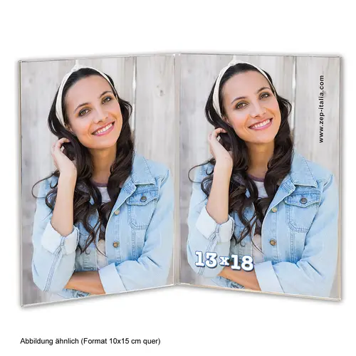 ZEP Acryl-Doppelrahmen 10x15 cm quer