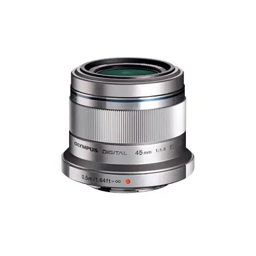 Olympus M.Zuiko 1,8/45 mm silber, Objektiv