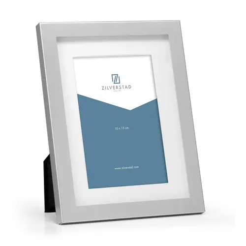 Zilverstad Nevada 10x15 cm, matt Metallrahmen zum Hängen und Stellen