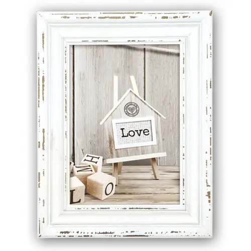 ZEP Rivoli 10x15 cm, weißer Holzrahmen im Vintage-Style
