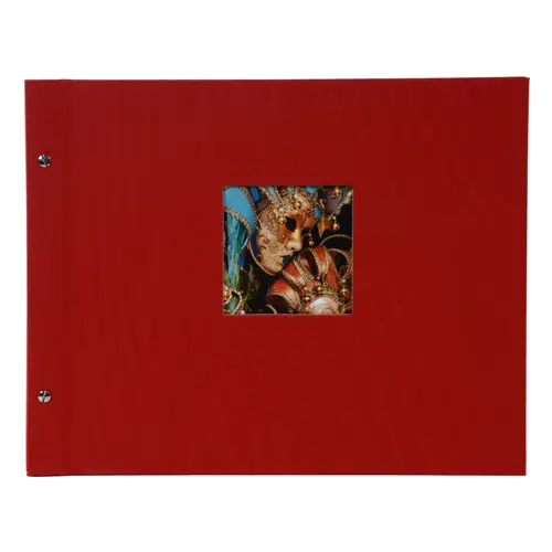 Goldbuch Bella Vista 39x31 cm, rot mit 40 schwarzen Seiten