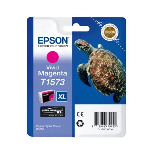 Epson T1573 vivid magenta 25,9 ml Tinte UltraChrome K3 Ink für Stylus R3000