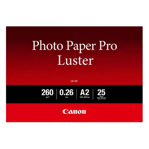 Canon LU-101 PRO-Fotopapier Luster A2, 25 Blatt 260g/m²