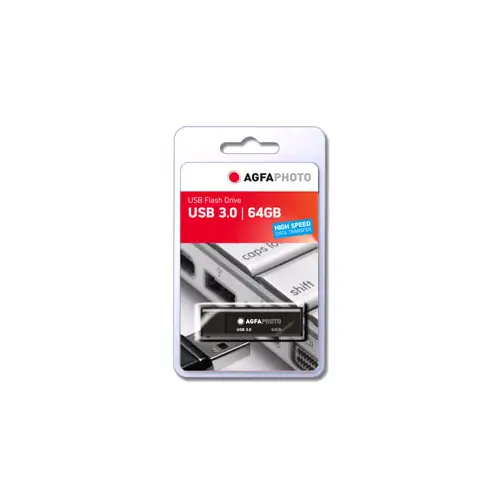 AgfaPhoto USB-Stick 64 GB, USB 3.0 schwarz