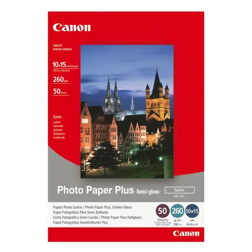 Canon SG-201 Fotopapier 10x15, 50 Blatt 260g/m² Plus seidenglanz