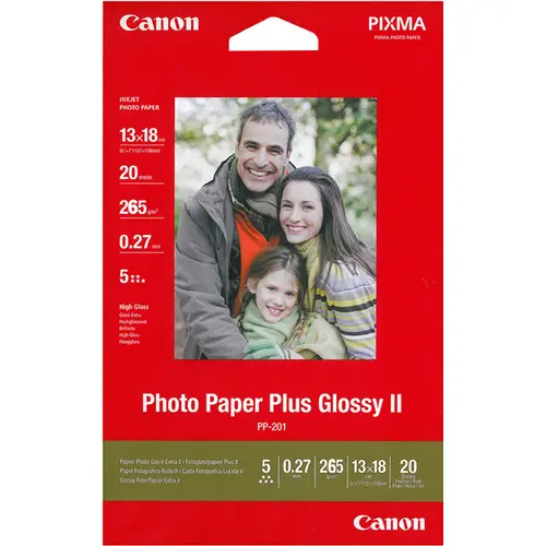 Canon PP-201 Fotoglanzpapier Plus II 13x18, 20 Blatt 265g/m²