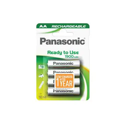Panasonic Akku Mignon (AA/HR6), 4er Blister, Ready to Use 1900 mAh