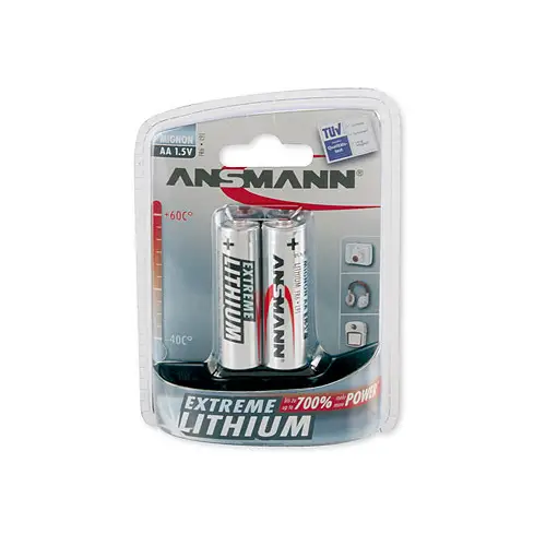 Ansmann Lithium Mignon (AA/FR6) 2er Blister Batterie