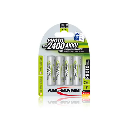 Ansmann Akku Photo Mignon (AA/HR6) 4er Blister, 2400mAh