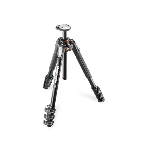 Manfrotto 190XPRO4 Stativ ohne Kopf, Mittelsäule o. Demontage 90° schwenkbar
