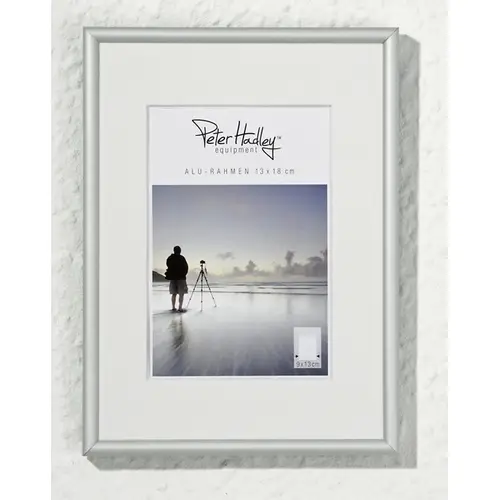Peter Hadley Tibet 15x20 cm silber-matt, Alurahmen mit cremefarbenem Ppt. (10x15)