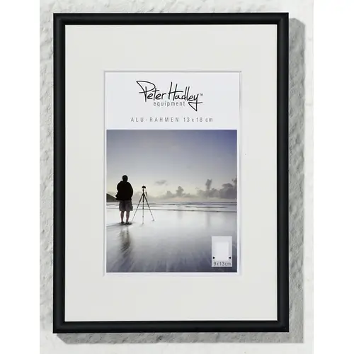 Peter Hadley Tibet 30x40 cm schwarz-matt Alurahmen mit cremefarbenem Ppt. (20x28)