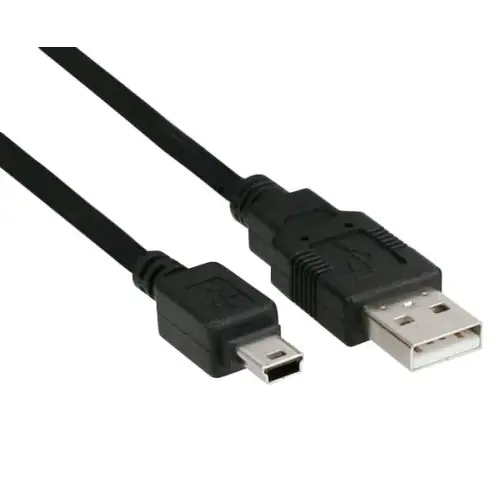 InLine USB Stecker A an Mini B Kabel 2m schwarz