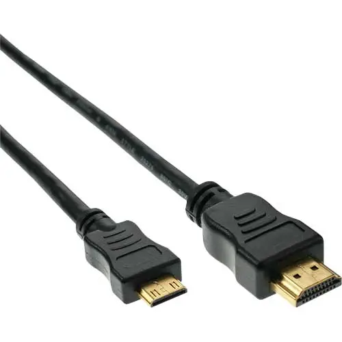 InLine HDMI-A auf mini HDMI-C Kabel 1,5 m schwarz