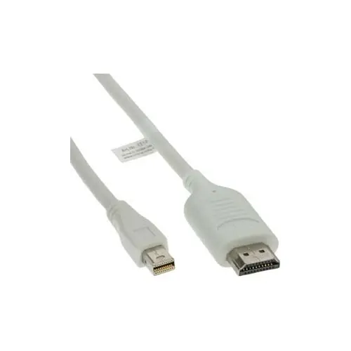 InLine Mini DisplayPort zu HDMI Konvert. Kabel, weiß, 2m, 4K2K, mit Audio