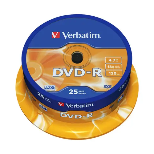 Verbatim DVD-R 16x, 25er Spindel