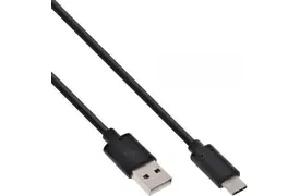 InLine USB 2.0 Typ-C an USB-A Kabel 1 m schwarz