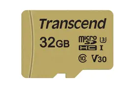Transcend 32GB microSDHC-Karte 500S UHS-I U3 V30 95/60MB/s m. Adapter