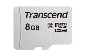 Transcend 8 GB microSDHC-Karte 300S UHS-1 U1 C10 20MB/s ohne Adapter