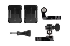 GoPro Helmet Front + Side Mount 2 gebogene Klebehalterungen f. Helm