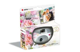 AgfaPhoto LeBox Wedding Flash 400 27 Aufnahmen, Einwegkamera
