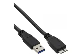 InLine USB 3.0 A an Micro B Kabel 1 m schwarz