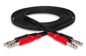 Hosa CSS-202 Stereoverbindung sym. 2x TRS auf 2x TRS, 2 m