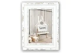 ZEP Rivoli 15x20 cm, weißer Holzrahmen im Vintage-Style
