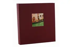 Goldbuch Bella Vista 25x25 cm bordeaux, 60 weißen Seiten, Buchalbum