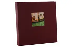 Goldbuch Bella Vista 30x31 cm, bordeaux, Album mit 60 schwarzen Seiten