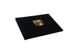 Goldbuch Bella Vista 30x25 cm, schwarz mit 40 schwarzen Seiten