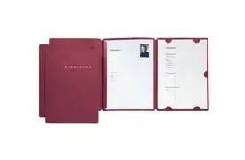 Pagna Bewerbungsmappe SELECT rot 3-teilig 3er-SET