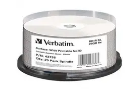 Verbatim BD-R 25 GB InkJet Blu-ray 25er Spindel