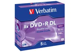 Verbatim DVD+DL 8x, 5er Jewelcase